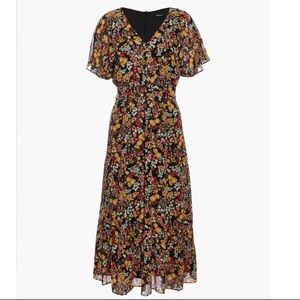 Madewell Dolman-Sleeve Ruffle-Hem Midi Dress - Size 00